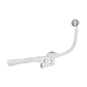 Сифон для ванни Lidz (WHI) 60 03 V002 01 з ревізією (вихід 50 мм)