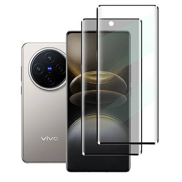 3D Скло на Vivo X200 захисне протиударне Full Screen 5D | 9H | 2.5D | Nano - покриття "HYPER"