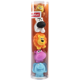 Тварини 1303-NI WinFun для купання, бризкалка, 5 шт., дикі тварини, в колбі.