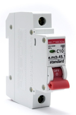 Автоматичний вимикач 1П 10А С  E. NEXT e.mcb.stand.45.1.C10 s002007