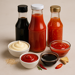 Соуси, майонези та заправки