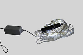 Xmas гірлянда 400 Led (Copper) на мідному пров. (Крапля роси) Кінський хвіст 17 LINE W-2 Біла