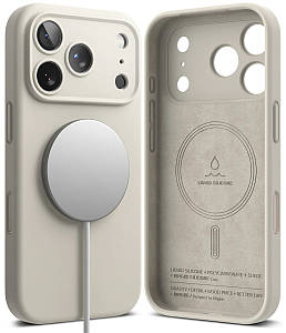 Чохол Ringke Silicone Magnetic до iPhone 17 Pro Max Stone (SIMG1097E72)