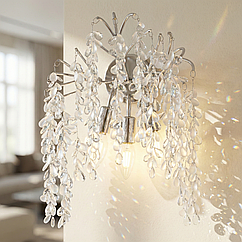 Бра настінне Гліцинія Diasha цоколь E14 колір Хром 603-3W CH