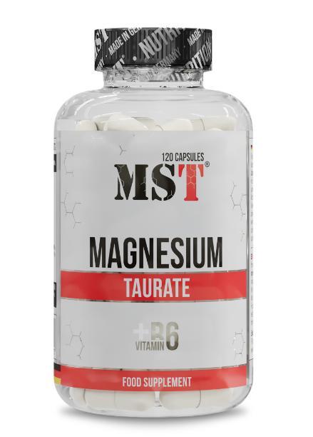 Магній MST Magnesium Taurate + Vitamin B6 120 капсул, фото 1