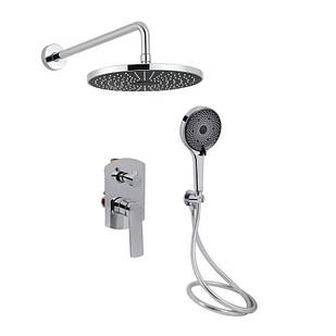 Душова система універсальна Slavonice прихованого монтажу на два споживача QTSLA113CRM45898 Chrome Qtap