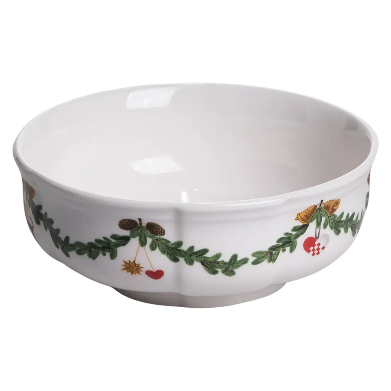 Тарілка супова новорічна 14,5 см порцелянова з різдвяним декором YY78-11A-3, фото 1
