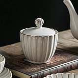 Керамічна цукорниця Lene Bjerre серії Camille 250 мл Біла, фото 2