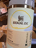 Термос термочашка Stanley Quencher H2.0 Tumbler з нержавіючої сталі Cool Serene 1,18 л KT6007850- C1-Уцінка solve, фото 2