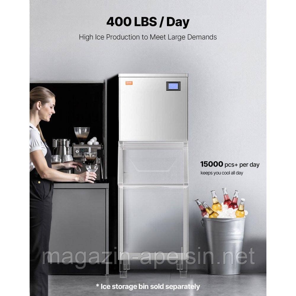 VEVOR Ice Machine Head Ice Cube Machine Ice Maker (Тільки головка) 181 кг/день