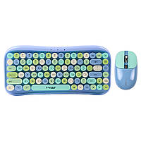 Бездротова Клавіатура і Миша TWolf TF660 Блакитний
