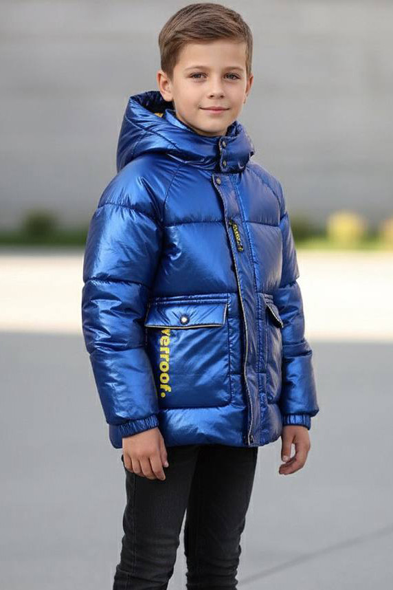 Куртка дитяча демісезонна синього кольору 208860P, фото 1