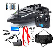 Преміум набір Flytec V700 : карповий кораблик з LED підсвіткою, 2 бункери, 12000 mAh, сумка і автозарядка