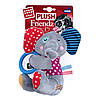 Іграшка для Собак Gigwi Plush Friendz Слоник з пищалкою та кільцем, фото 2
