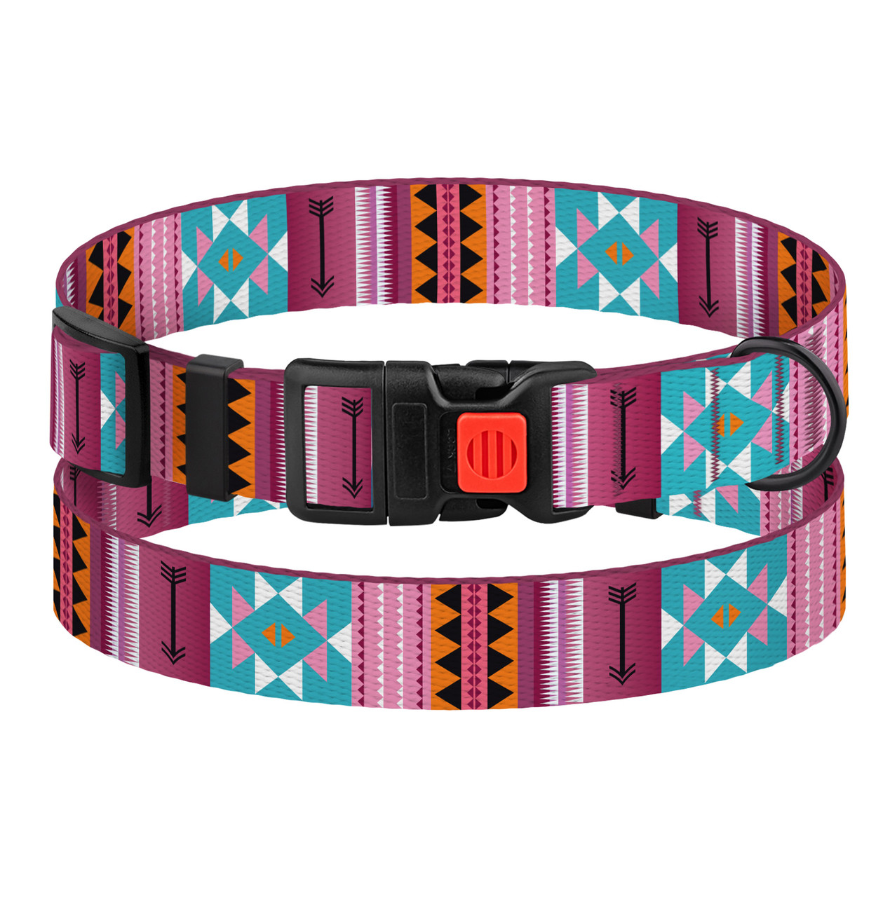 Нашийник для собак Barksi Urban Нейлоновий Килими Рожевий S, фото 1