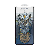 BOX 10 шт Захисне скло AMULET 2.5D HD Antistatic for iPhone 14 Pro Max Чорний