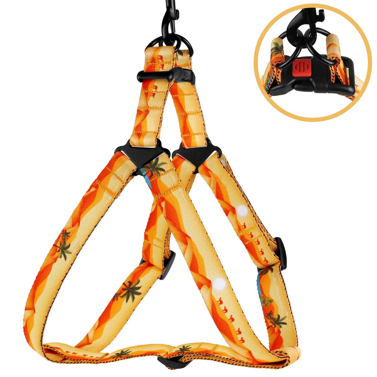 Шлея для Собак BronzeDog Urban Travel нейлонова Пустеля S, фото 1