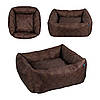 Лежак для Тварин Barksi Home Квадратна Коричнева S, фото 6