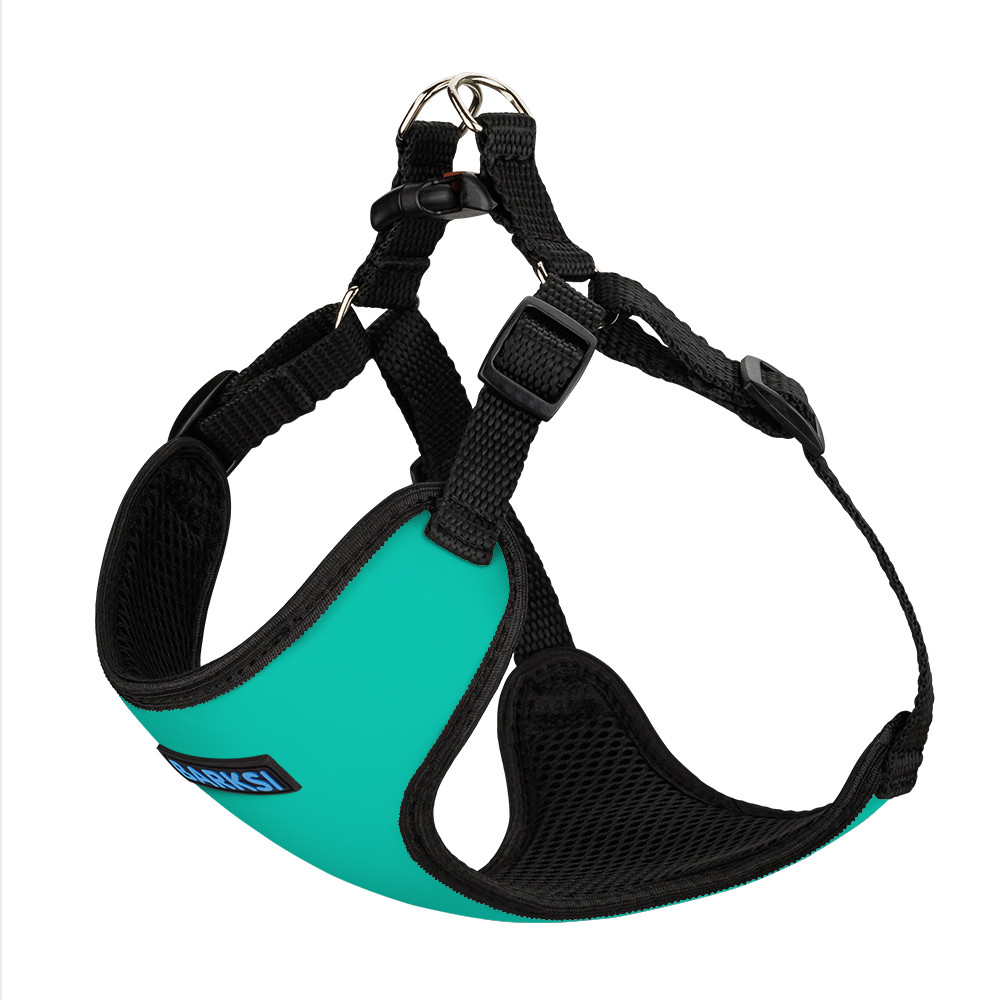 Шлея для Собак Дрібних Порід Barksi Sport Неопрен 3D Сітка Бірюзова XS, фото 1