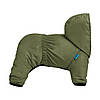 Комбінезон-дощовик для собак Barksi Textile Оливковий 2XS, фото 7