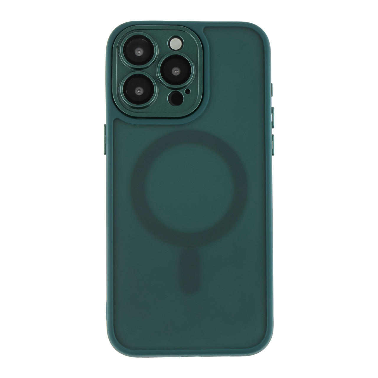 Чохол TPU+PC Magnetic Matte Camera Lens with Magsafe для iPhone 14 Pro Dark Green, фото 1