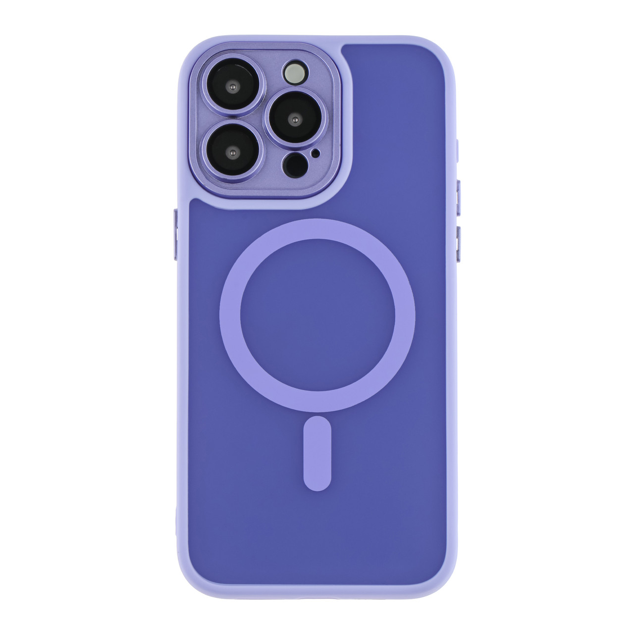 Чохол TPU+PC Magnetic Matte Camera Lens with Magsafe для iPhone 14 Pro Purple, фото 1