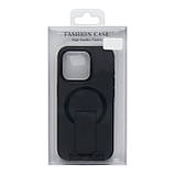 Чохол TPU+PC FlexGuard Magnetic Ring Stand для iPhone 16 Pro Deep Black, фото 3