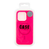 Чохол Glow Silicone Case with Magsafe для iPhone 16 Pro Hot pink, фото 3