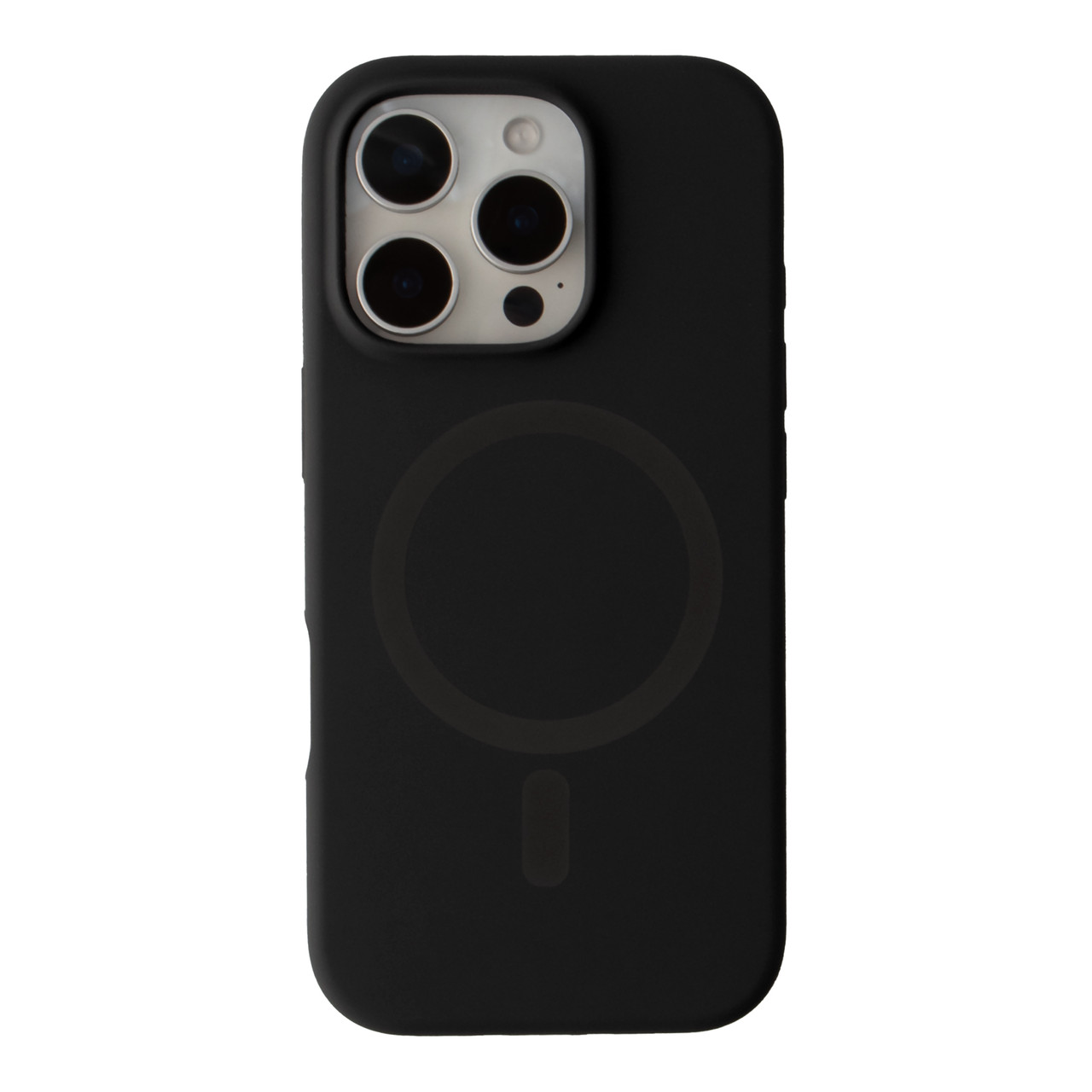 Чохол Glow Silicone Case with Magsafe для iPhone 16 Pro Max Black, фото 1