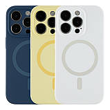 Чохол Glow Silicone Case Full Camera with Magsafe для iPhone 14 Pro Max Blue, фото 2