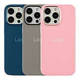 Чохол Silicone Case Metal Buttons (AA) для iPhone 15 Pro Max Purple, фото 2