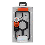 Чохол TPU+PC ArmorHex Magnetic Case для iPhone 16 Pro Колір Transparent Black, фото 3