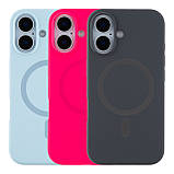 Чохол Glow Silicone Case with Magsafe для iPhone 16 Dark blue, фото 2