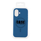 Чохол Glow Silicone Case with Magsafe для iPhone 16 Dark blue, фото 3