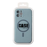 Чохол Glow Silicone Case Full Camera with Magsafe для iPhone 12 Pro Blue, фото 3