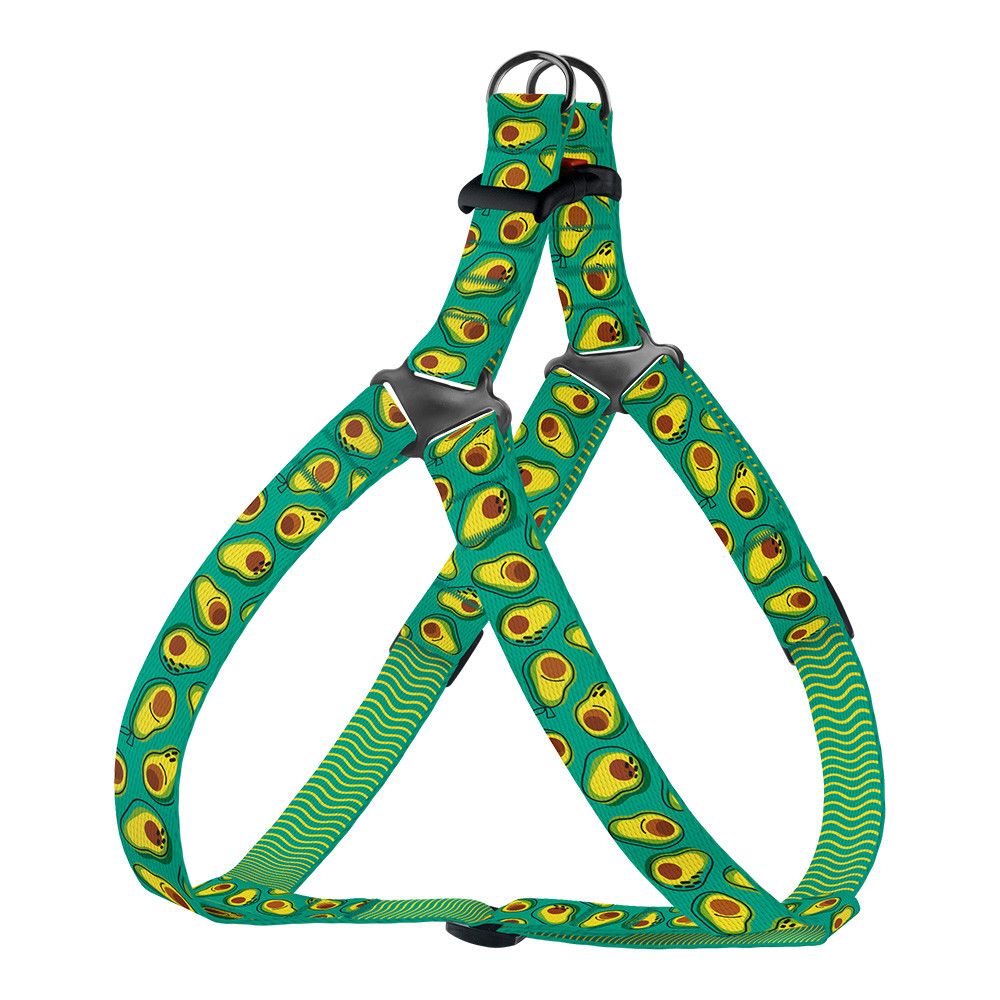 Шлея для Собак BronzeDog Urban Fruits Нейлонова Авокадо S, фото 1