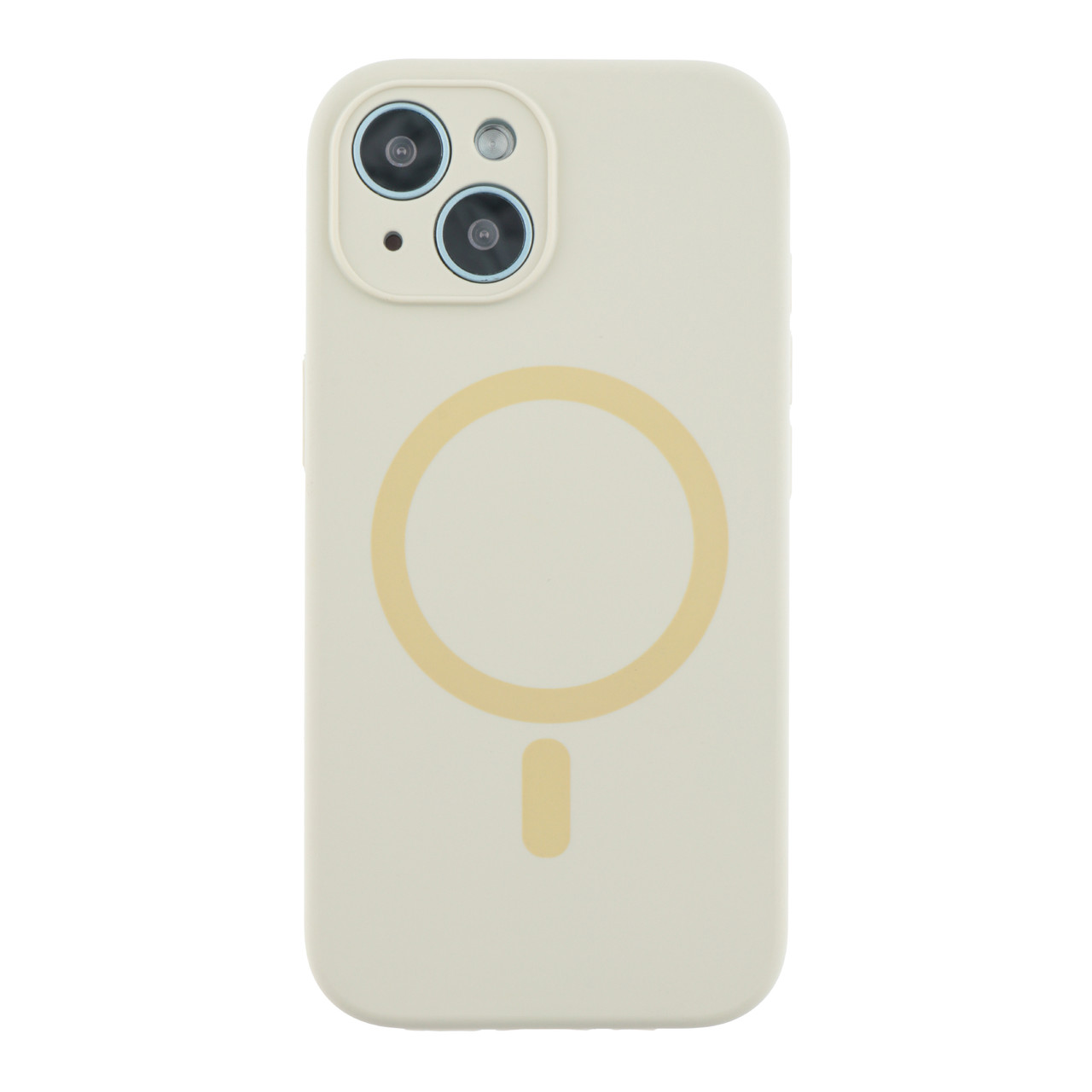 Чохол Glow Silicone Case Full Camera with Magsafe для iPhone 15 Antique white, фото 1