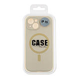 Чохол Glow Silicone Case Full Camera with Magsafe для iPhone 15 Antique white, фото 4