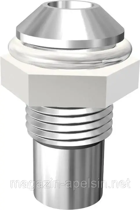 Цоколь Signal Construct SMQ1069 для світлодіодів, 3 мм світлодіод, M6 x 0,5, хромований, зовнішній