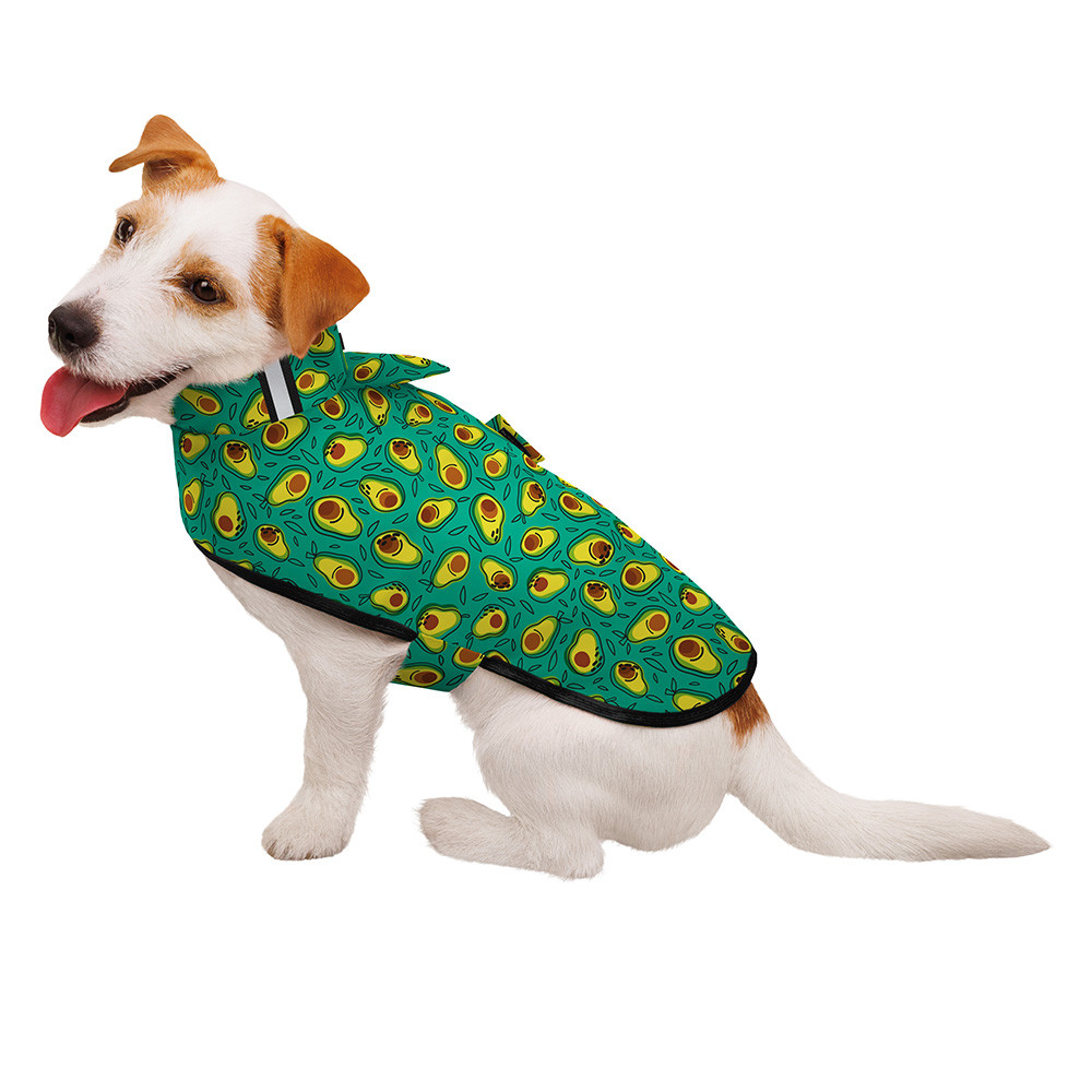 Дощовик для собак Barksi на липучці Авокадо 2XS, фото 1