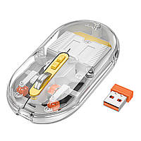 Бездротова Миша Hoco GM35 General dual-mode silent (battery version) Сірий