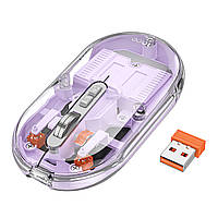 Бездротова Миша Hoco GM35 General dual-mode silent (battery version) Фіолетовий