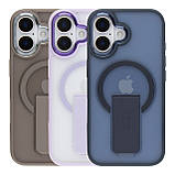 Чохол TPU+PC FlexGuard Magnetic Ring Stand для iPhone 16 Purple, фото 2