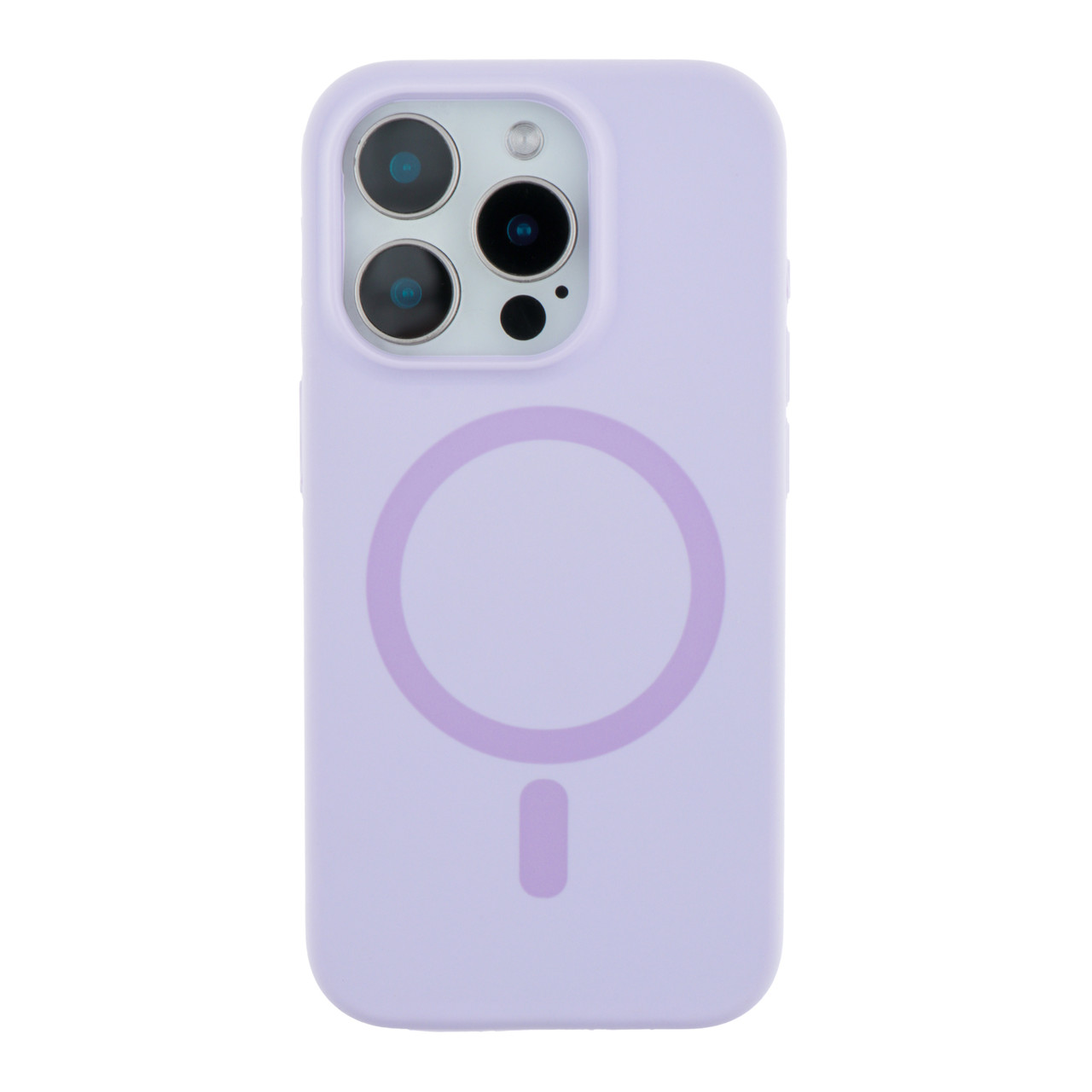 Чохол Glow Silicone Case with Magsafe для iPhone 15 Pro Max Light purple, фото 1