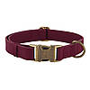 Нашийник для собак шкіряний BronzeDog Antiq бордовий S, фото 2