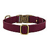 Нашийник для собак шкіряний BronzeDog Antiq бордовий S, фото 3