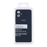 Чохол Liquid Silicone (AA) Full Camera для Samsung Galaxy A06 (A065) 08.Dark Blue, фото 3