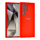 Чохол Liquid Silicone (AA) Full Camera для Samsung Galaxy S24 Ultra 5G (S928) 09.White, фото 3