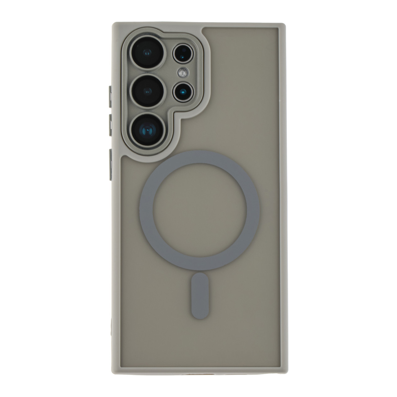 Чохол TPU+PC Magnetic Matte Camera Lens with Magsafe для Samsung Galaxy S25+ 5G (S936) Grey, фото 1