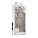 Чохол TPU+PC Magnetic Matte Camera Lens with Magsafe для Samsung Galaxy S25+ 5G (S936) Grey, фото 4